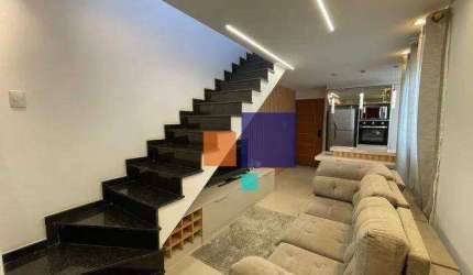 Cobertura Mobiliada 86m², 02 dormitórios (01 suíte), 02 vagas - Santa Maria - Santo André