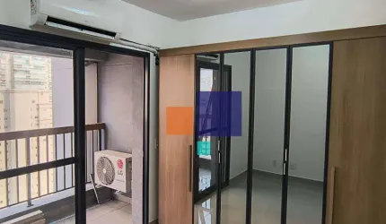 Apartamento com 1 dormitório para alugar, 25 m² por R$ 3.500,00/mês - Brooklin Paulista - São Paulo/SP