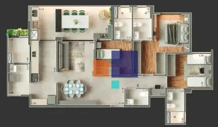 Apartamento com 3 dormitórios à venda, 109 m² por R$ 1.200.000,00 - Campestre - Santo André/SP