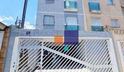 Cobertura com 104 m2, 02 dormitórios no Coração da Vila Progresso, por R$ 370.000 - Santo André/SP
