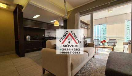Apartamento com 1 dormitório à venda, 66 m² por R$ 1.350.000,00 - Brooklin - São Paulo/SP