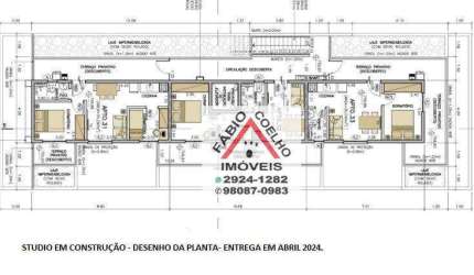 Studio com 1 dormitório à venda, 47 m² por R$ 220.000,00 - Interlagos - São Paulo/SP