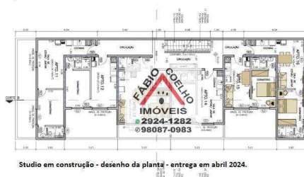 Studio com 1 dormitório à venda, 27 m² por R$ 229.000,00 - Interlagos - São Paulo/SP