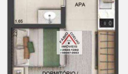 Studio com 1 dormitório à venda, 22 m² - Brooklin - São Paulo/SP