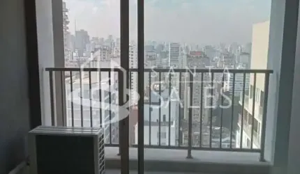 Studio de Luxo na Cerqueira César: Apartamento para Locação com 1 quarto, 1 suíte, 1 banheiro e 24m² próximo à Estação Oscar Freire em São Paulo-SP