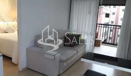 Apartamento à venda na Bela Vista - 1 quarto, 1 suíte, 1 vaga de garagem - 40m² - Avenida Brigadeiro Luís Antônio - Mobiliado.