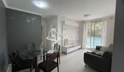Apartamento para locação na Vila Andrade, São Paulo-SP: 2 quartos, 1 sala, 1 banheiro, 1 vaga de garagem!