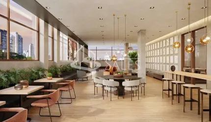 Apartamento à venda no Brooklin Paulista: 1 quarto, 1 suíte, 1 banheiro, 21m² em São Paulo-SP!