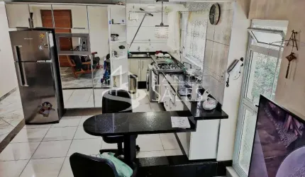 Apartamento de 2 quartos à venda em condomínio no bairro Santana, São Paulo-SP: 68m², sala, banheiro e vaga de garagem.