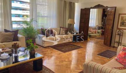 Apartamento de Luxo em Higienópolis: 5 Quartos, 3 Suítes, 2 Salas, 5 Banheiros, 4 Vagas - 275m²