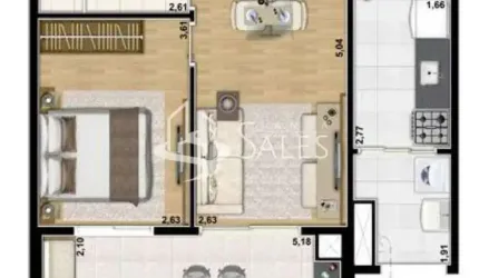 Apartamento com 2 quartos à venda na Rua Lacedemônia, 540, Vila Mascote, São Paulo, 53 m2 por R$ 510.000