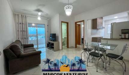 Apartamento para Venda em Praia Grande, Aviação, 1 dormitório, 1 suíte, 2 banheiros, 1 vaga