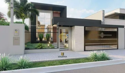 Casa à venda, 1 suíte + 2 demi-suítes, 2 vagas, Vila Industrial - Toledo/PR