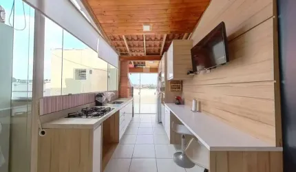 Cobertura com 2 quartos à venda na Rua Purús, Parque João Ramalho, Santo André, 110 m2 por R$ 350.000