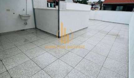 Cobertura com 2 quartos à venda na Rua Odilon Braga, Vila Scarpelli, Santo André, 116 m2 por R$ 450.000