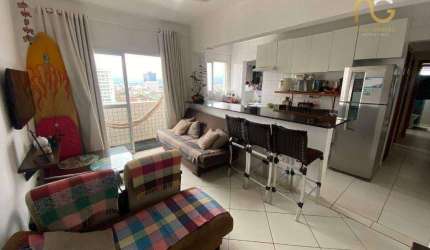 Apartamento com 2 dormitórios à venda, 67 m² por R$ 455.000,00 - Vila Guilhermina - Praia Grande/SP