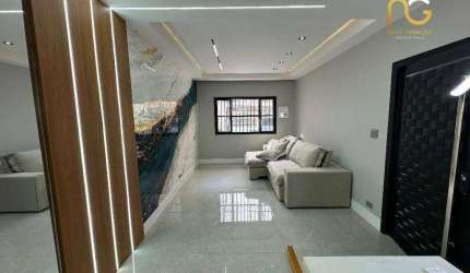 Casa com 3 dormitórios à venda, 163 m² por R$ 850.000,00 - Aviação - Praia Grande/SP