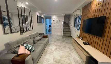 Sobrado com 3 dormitórios à venda, 105 m² por R$ 749.000,00 - Tupi - Praia Grande/SP
