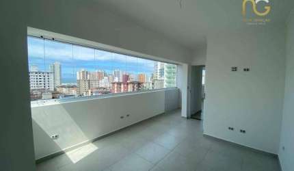Apartamento com 1 dormitório à venda, 46 m² por R$ 345.000,00 - Vila Guilhermina - Praia Grande/SP