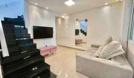 Sobrado com 2 dormitórios à venda, 244 m² por R$ 435.000,00 - Balneário Pires - Praia Grande/SP