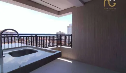 Apartamento novo! com 2 dormitórios à venda, 76 m² por R$ 630.907 - Aviação - Praia Grande/SP