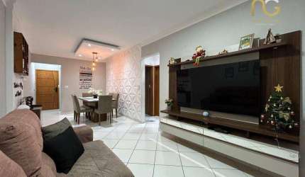 Apartamento com 2 dormitórios à venda, 75 m² por R$ 470.000,00 - Vila Guilhermina - Praia Grande/SP