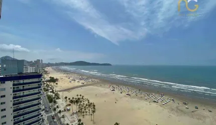 Apartamento com 3 dormitórios à venda, 101 m² por R$ 695.000,00 - Vila Guilhermina - Praia Grande/SP