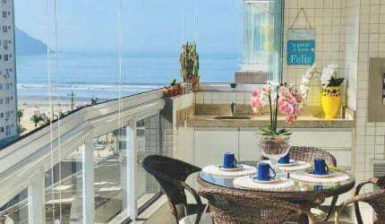 Apartamento com 3 dormitórios à venda, 119 m² por R$ 1.550.000,00 - Canto do Forte - Praia Grande/SP
