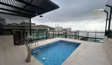 Cobertura com 3 dormitórios à venda, 257 m² por R$ 4.500.000,00 - Canto do Forte - Praia Grande/SP