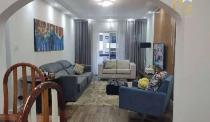 Apartamento com 3 dormitórios à venda, 136 m² por R$ 660.000,00 - Vila Assunção - Praia Grande/SP