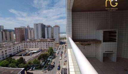 Apartamento com 3 dormitórios à venda, 125 m² por R$ 875.000,00 - Vila Guilhermina - Praia Grande/SP
