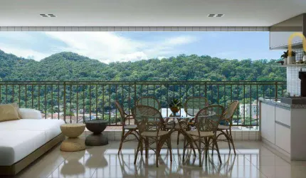Apartamento à venda, 105 m² por R$ 954.000,00 - Canto do Forte - Praia Grande/SP