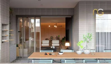 Apartamento à venda, 109 m² por R$ 1.117.421,71 - Canto do Forte - Praia Grande/SP