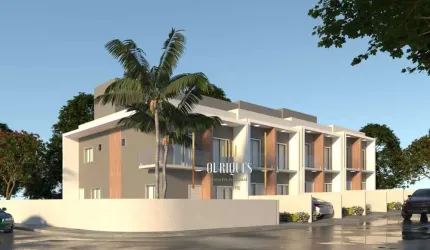 Sobrado geminado com 58m² possui 2 quartos e 1 vaga.