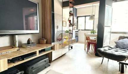 Studio a venda no Campo Elíseos com 1 quarto, 1 vaga