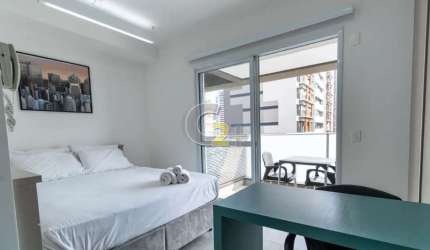 Apartamento Studio mobiliado à venda em Perdizes, 1 quarto e 1 vaga