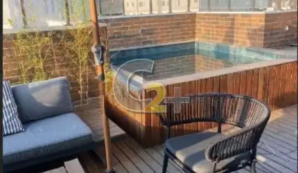 Cobertura á venda no Alto da Lapa com 123m²,  2 quartos, 1 suíte e  2 vagas de garagem.