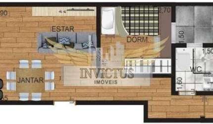 Cobertura sem Condomínio com 2 Dormitórios à Venda, 99,38m² - Vila Guarani, Santo André/SP.