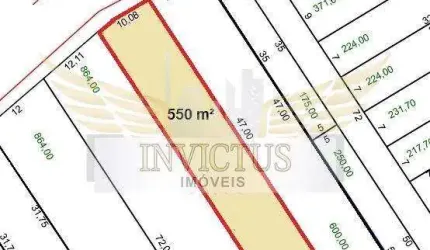 Terreno Residencial/Comercial para Comprar, 550m² - Vila Alto de Santo André, Santo André/SP.