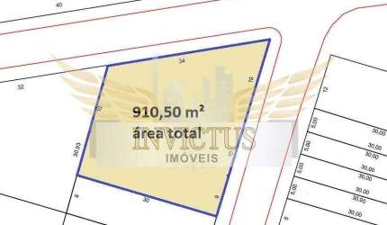 Terreno Comercial para Comprar, 910m² - Utinga, Santo André/SP.