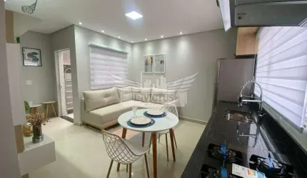Excelente Sobrado NOVO Mobiliado com 2 Suítes à Venda, 90m² - Jardim Santo Antônio, Santo André/SP.