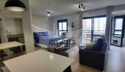 Apartamento Studio Mobiliado para Locação, 43m² - Bairro Campestre, Santo André/SP.