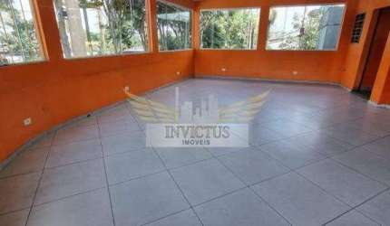 Salão Comercial para alugar, 180m² - Vila Nogueira, Diadema/SP.