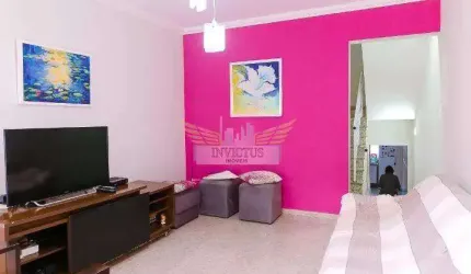 Sobrado Geminado com 3 Quartos para Comprar, 142m² - Campestre, Santo André/SP.