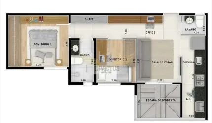 Cobertura Duplex com 2 Quartos no Move Jardim para Comprar, 101m² - Bairro Jardim, Santo André/SP.