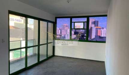 Sala Comercial no Edifício Studio II para Alugar, 80m² - Centro de Santo André/SP.