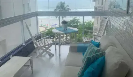 Apartamento locação 3 dormitórios frente ao mar Praia Pitangueiras