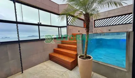 Linda cobertura, com vista panorâmica do mar!