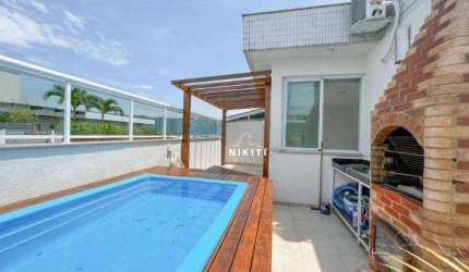 Cobertura com 2 dormitórios para alugar, 118 m² por R$ 6.640/mês - Piratininga - Niterói/RJ