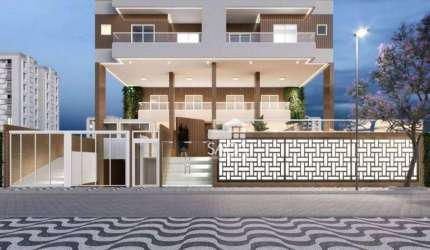 Apartamento com 2 dormitórios à venda, 72 m² por R$ 453.329,82 - Vila Guilhermina - Praia Grande/SP